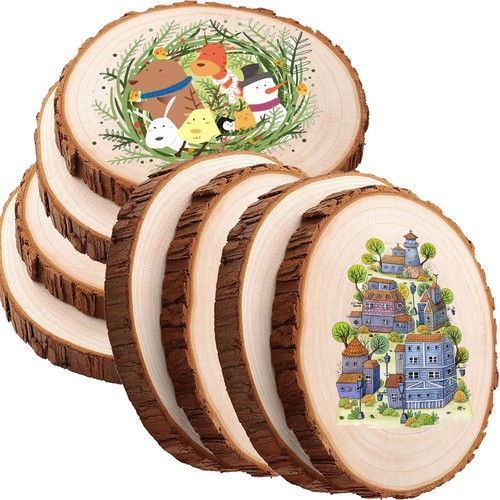 10x wooden slices - 10x,