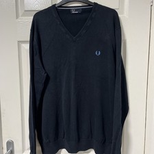 Fred Perry V Neck Jumper 44” Chest