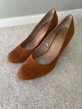 LOTUS TAN SUEDE /CORK WEDGE COURT SHOES SIZE 6 GOOD CONDITION