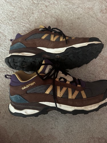 Salomon brown purple trail - salomon, brown,