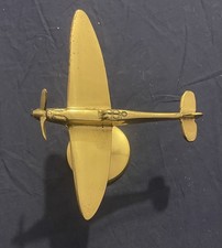 Large Brass Spitfire Aircraft Model 21cm x 17cm