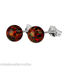 6mm LAB CREATED BLACK OPAL