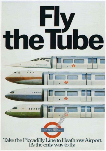 Vintage fly the tube london - vintage,