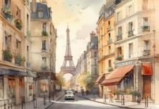 Romantic Paris Eiffel Tower