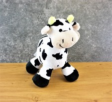 Soft Plush 7" Cow Toy - Stuffed Farm Shop Animal Display Teddy Kids Baby Gift UK