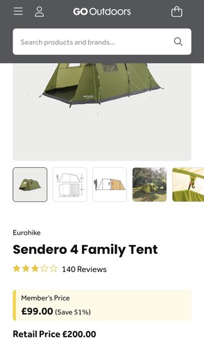 Eurohike sendero person - eurohike, 4-person