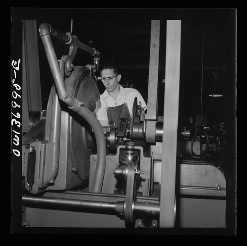 1930s man operating industrial - 1930s,