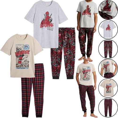 Mens marvel pyjamas set - pyjamas,