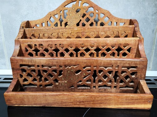 Three tier large carved - three,