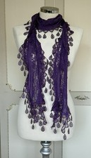 Long Ladies Boho Lace Scarf