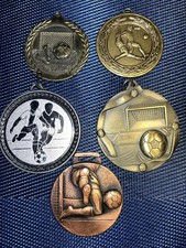 Set Of Five Brass And Metal