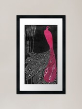 Art Nouveau Peacock Pink