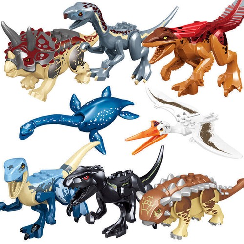 8pcs dinos fit - fit, jurassic