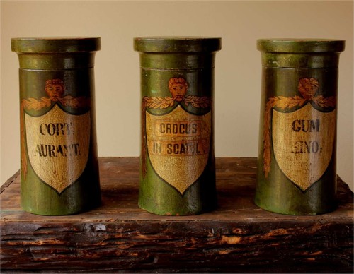 Three stunning green wooden - green,