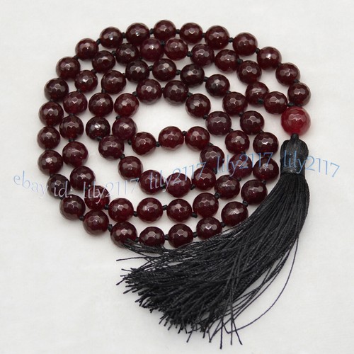 Faceted dark red - faceted, 108