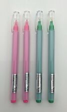 Paperchase Bullet Tip Pens 2 x Green 2 x Pink Pen Set Stationary Craft School 