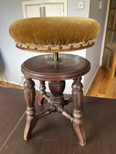 Antique Piano Vanity Stool