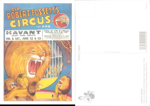 Circus poster with - , lions