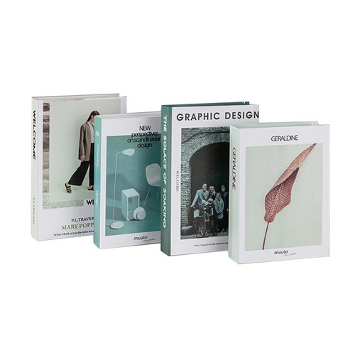 Modern faux decorative - modern, book