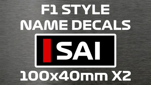 Style name decal formula - f1, f1