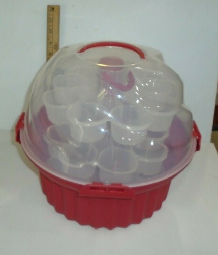 Red cupcake shaped - cupcake,