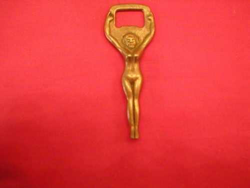 Vintage solid brass nude - brass, lady