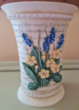 Marks & Spencer’s Vintage Ceramic Vase With Embossed Floral Design Lilac