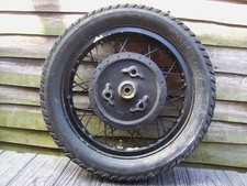 Sidecar Rear Wheel WM2X16 Dunlop Flanged Aluminium Rim With Norton Rear Hub Used