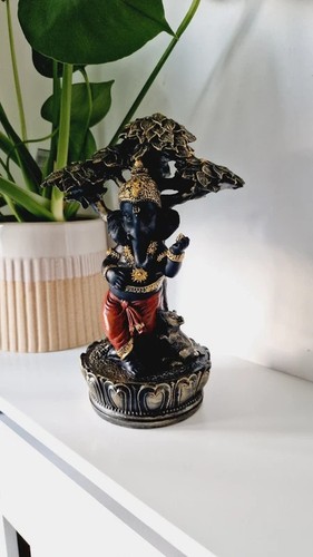 Black ganesh statue standing - ganesh,