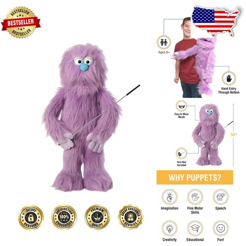 Purple monster puppet - monster,