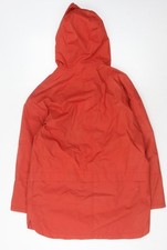 Seasalt Women's Red Hooded Mid-Length Cotton Coat