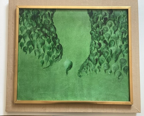 Vintage oil painting abstract - painting,