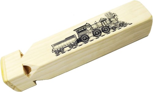 Wooden train whistle toy steam - wooden,