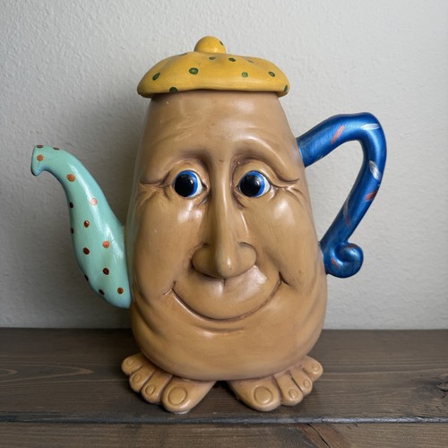 Vintage anthropomorphic teapot - vintage,