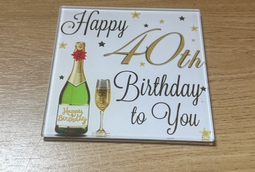 Touch glass happy 40th - touch, of