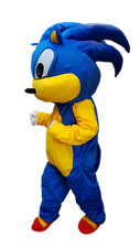 Sonic The Hedgehog costume adult size mascot costume FOR HIRE kids party's  
