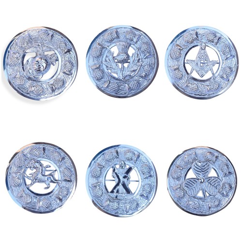 Scottish chrome badge - badge, brooch