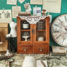 Double Doors Desktop Cabinet