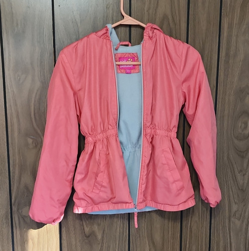 Pink platinum girls hooded - platinum,