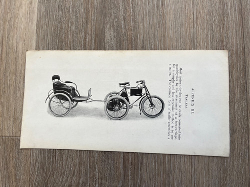 1901 motorcycle print with