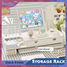 Computer Desktop Monitor Stand Laptop TV Display Screen Riser Rack Shelf UK