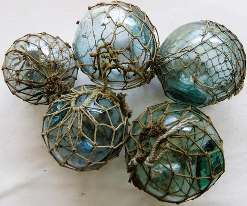 Japanese blown glass floats - japanese,