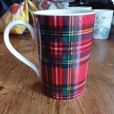 DUNOON Stoneware 'ROYAL STEWART TARTAN' Made In Scotland Coffee Tea Mug