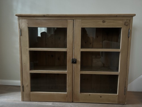 Antique pine cabinet - antique,