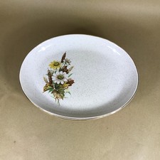 Kernewek Goonhavern Stoneware Vintage Replacement Set of 5 Oval Dinner Plates