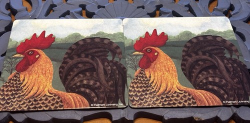 Set rooster trivets - 2,