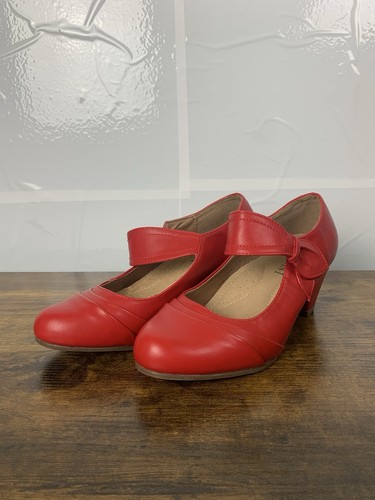 Ajvani red faux leather - red,