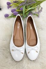 Womens Flat Pumps Ladies Ballet Ballerina Dolly School Bridal Shoes Size 3-8