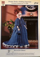Jacquay Yaxley's Knitting Emporium - Iris Dressed For Dinner - 15” Doll Costumes
