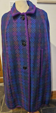 Vintage Welsh wool cape coat with waistcoat Medium